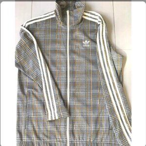 Adidas Originals Track Jacket, Houndstooth Pattern, Large